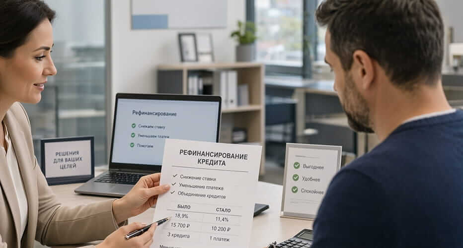 Объединение кредитов через рефинансирование